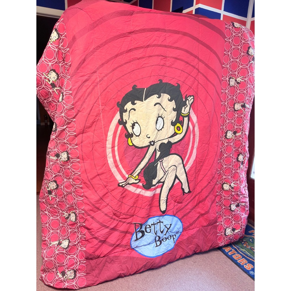 Betty Boop Vintage Comforter Bedding Reversible Cartoon Pop Art Kitsch